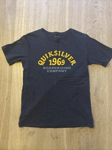 Quiksilver Kids T Shirt Black Size 14 - Picture 1 of 7