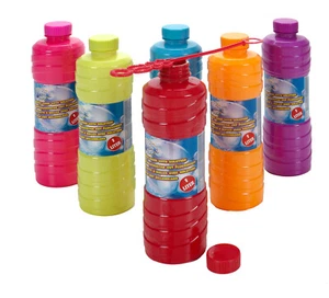 6x 1 Liter Seifenblasenflüssigkeit Nachfüllflasche Seifenblasen Seifenblasenstab - Bild 1 von 2