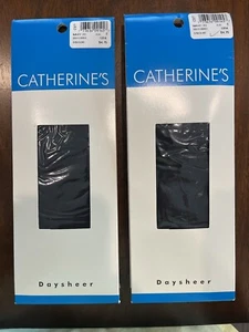 Catherine’s DaySheer Pantyhose Size E, Navy Two Pair - Picture 1 of 5