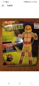 Kinderkostüm groß 12-14 Teenage Mutant Ninja Turtles Michelangelo 8-teilig NEU - Bild 1 von 3