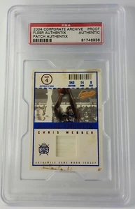 Chris Webber 2004 Fleer Skybox  Authentix Corporate Archive Proof PSA Slabbed - Picture 1 of 1