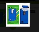 Cricket Wireless Two Tone Kickstand Shield Case for LG Risio Blue