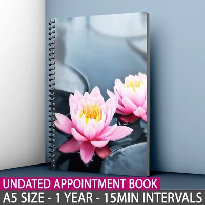 BEAUTY STATIONERY A5 libro appuntamenti non datato diario salone di bellezza terapisti 3 colonne massaggio unghie