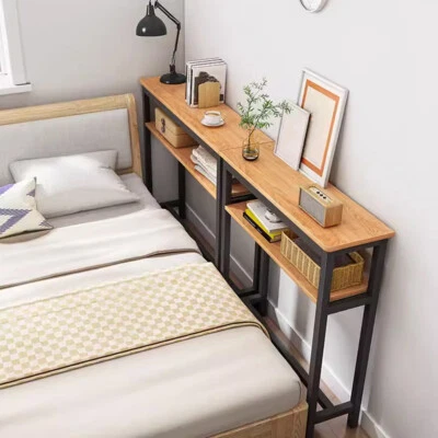 Long Console Table Sofa Table Narrow Hallway Table Entryway Table Display Shelf - Image 1 of 4