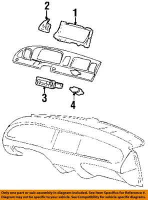 二手速度计 适合:1998 年 Lincoln & TOWN 汽车集群 MPH A 级 — 第 1/2 张图片