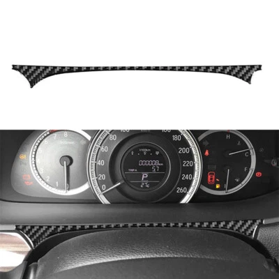Cubierta de instrumento interior de fibra de carbono para Honda Accord 2013-2017 decoración Foto 1 de 4