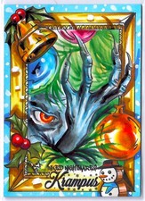 2018 Attic Inked Nightmares Krampus Sketch Card by Kokkinakis Achilleas