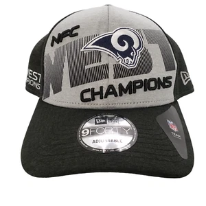 LA Rams Snapback Hat Cap New Era 9Forty NFC West Champions NFL Team Football - Picture 1 of 11