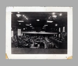 WW2 Era Photo War Crimes Trials Hideki Tojo 27 Other Defendants On Balcony - Picture 1 of 2