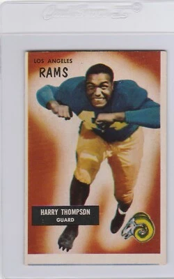 1955 Bowman HARRY THOMPSON #23 Vintage RAMS  1 OF A KIND Miscut ERROR - Image 1 of 2