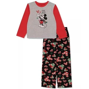 Briefly Stated Boys Mickey Mouse Christmas Holiday Family Pajamas Kids Size 8 - Picture 1 of 1