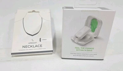 Upright Go 2 Bundle: GO 2/Posture Trainer & Corrector w/ Gray Magnetic Necklace - Image 1 of 3