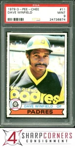 1979 O-PEE-CHEE #11 DAVE WINFIELD PADRES HOF PSA 9 - Picture 1 of 4