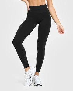 Oner Active Women's Effortless Seamless Leggings, Size M, Black, Regular Length - Picture 1 of 11