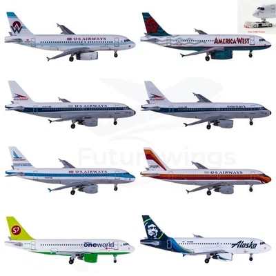 1:400 AeroClassics A319 US Airways/America West/American/ S7/Alaska+Tractor - Image 1 of 3