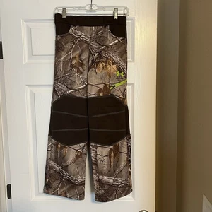 Under Armour Scent Control Coldgear Hunting Pants Size Youth Medium Mossy Oak K6 - Picture 1 of 10