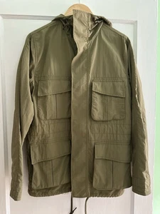 Best Made Co. Correspondents Jacket Mens Army Green Full Zip Nylon Hooded - Picture 1 of 7