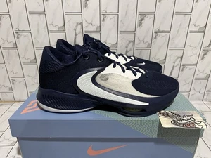 New Nike Zoom Freak 4 TB Basketball Shoes Giannis Navy Blue White Mens Kobe KD - Picture 1 of 17
