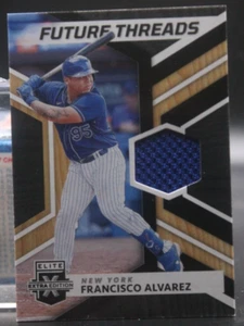 Francisco Alvarez (Mets) - 2022 Elite Extra Edition Jersey Card - Picture 1 of 1