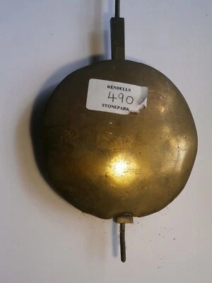  LONGCASE GRANDFATHER CLOCK PENDULUM BOB+SLIDE + ROD ETC ROD + SPRING - Image 1 of 4