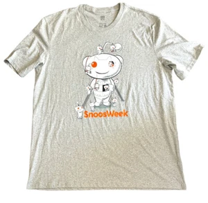 Camiseta Reddit Promocional SnoosWeek Robot Building 2XL Gris Distrito Reciclada - Imagen 1 de 2
