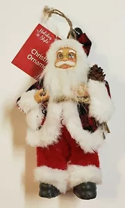 Santa Claus Christmas Tree Ornament Tree Decor 7" TALL New 686J - Picture 1 of 4