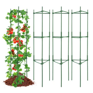 VEVOR Cage à tomates pour jardin support pour plants de tomates 162 cm Lot de 4 - Photo 1/12