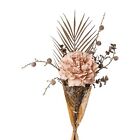 Kunstblume Peonienmix-Bund in Folie, Farbe altrosa, Höhe ca. 58 cm