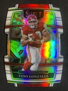 2021 Panini Select Tony Gonzalez White Die-Cut Concourse Prizm 22/99 #38 Chiefs - Foto 1 di 6