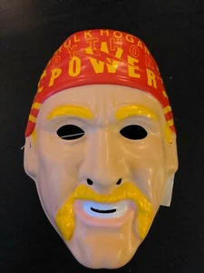 DE COLECCIÓN HULK HOGAN HULKAMANIA MÁSCARA NIÑO HALLOWEEN 1991 RUBÍ - Imagen 1 de 2