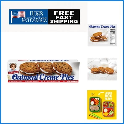 Oatmeal Crème Pies - 12 Individually Wrapped Sandwich Cookies, 16.2 OZ Box - Image 1 of 4