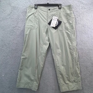Mountain Hard Wear Capri Pants Womens 14 Khaki Tan Hiking New - Picture 1 of 20