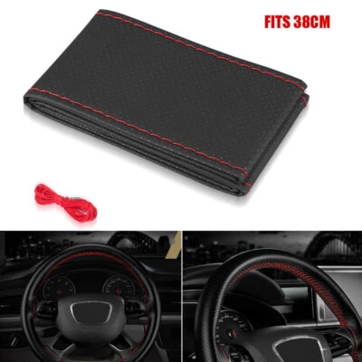 Universal Car Steering Wheel Leather Cover 38cm - Image 1 of 4