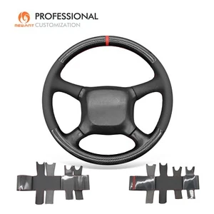 MEWANT Leather PU Carbon Fiber Steering Wheel Wrap for Chevrolet (Chevy) Blazer - Imagen 1 de 10
