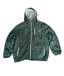 New York Jets NFL Pro Line Puffer Coat Green Long Sleeve Jacket Men’s Size 2XL - Picture 1 of 8