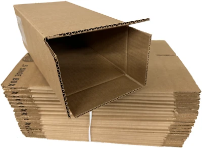 Shipping Corrugated Cardboard Side Loading Small Shoe Box 12" X 6 1/16" X 4 1/2" - Image 1 of 4