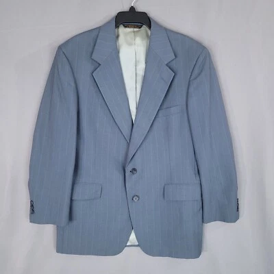 Talbot Jaimes Men's Sport Coat 2 Button Long Sleeve Blue Stripe Size 42 R - Image 1 of 4