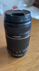 FAULTY Canon EF-S 55-250mm 1:4-5.6 IS II Lens Read Description. - Picture 1 of 7