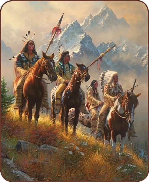 Manta polar de visón nativo americano Queen Rise Above 79x96 súper felpa Foto 1 de 1