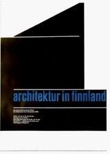 Original vintage poster ARCHITECTURE IN FINLAND EXPO 1958 