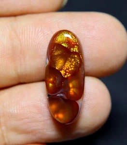 10.00 Carat Mexican Fire Agate Cabochon Natural Loose Gemstone Cabochon Natural - Picture 1 of 5
