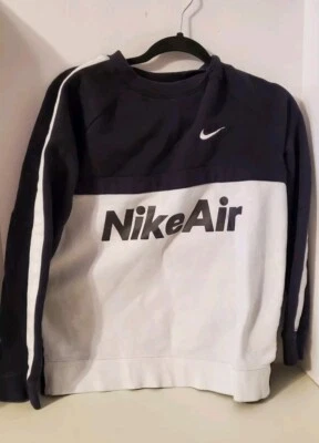 Nike Sportswear Air Big Kids' (Boys') Sweatshirt,  Black/White, X-Large - Image 1 of 4