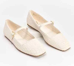 Vince Camuto Mary Jane Flats-Vinley-Crema de coco-8M-NUEVO EN CAJA-A633037 - Imagen 1 de 3