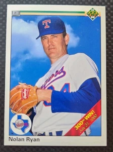 1990 Upper Deck - Nolan Ryan #734 300th Win Banner on Front - Bild 1 von 2