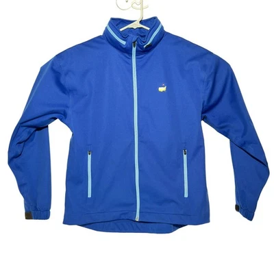 Masters Tech Augusta National Full Zip Windbreaker Men’s Small Blue Golf Jacket - Image 1 of 4