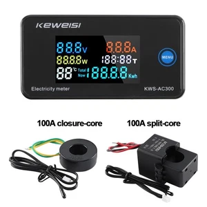 AC50-300V 0-20/100A Digital Voltmeter Ammeter Energy Meter Voltage Tester - Picture 1 of 18