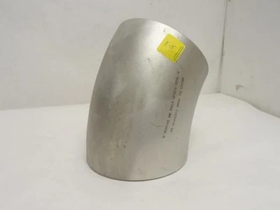 180746 New-No Box; Merit Brass IS14LWSR9U Butt Weld Elbow 45Deg SS-304; 6" - Image 1 of 4