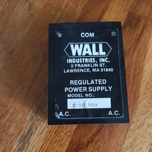 Wall W15D100-M Power Supply Regulated +15v -15v - Picture 1 of 3