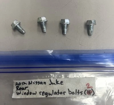 2012 Nissan juke driver or passenger rear window regulator bolts - Image 1 of 2