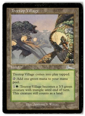 MTG Treetop Village - Urza's Legacy Heavily Played English - Image 1 of 2